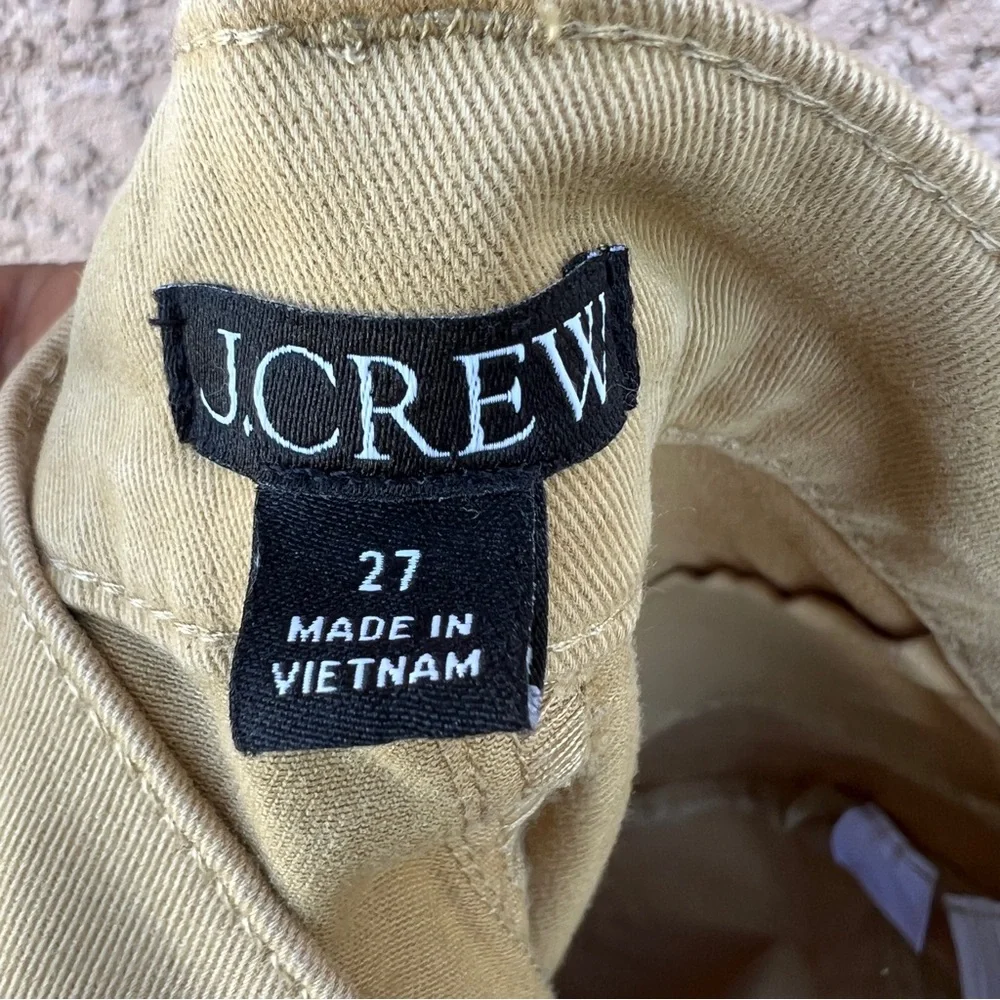 J. Crew Sailor‎ Pants Women's Size 27 Khaki Tan Casual Minimalist Contemporary